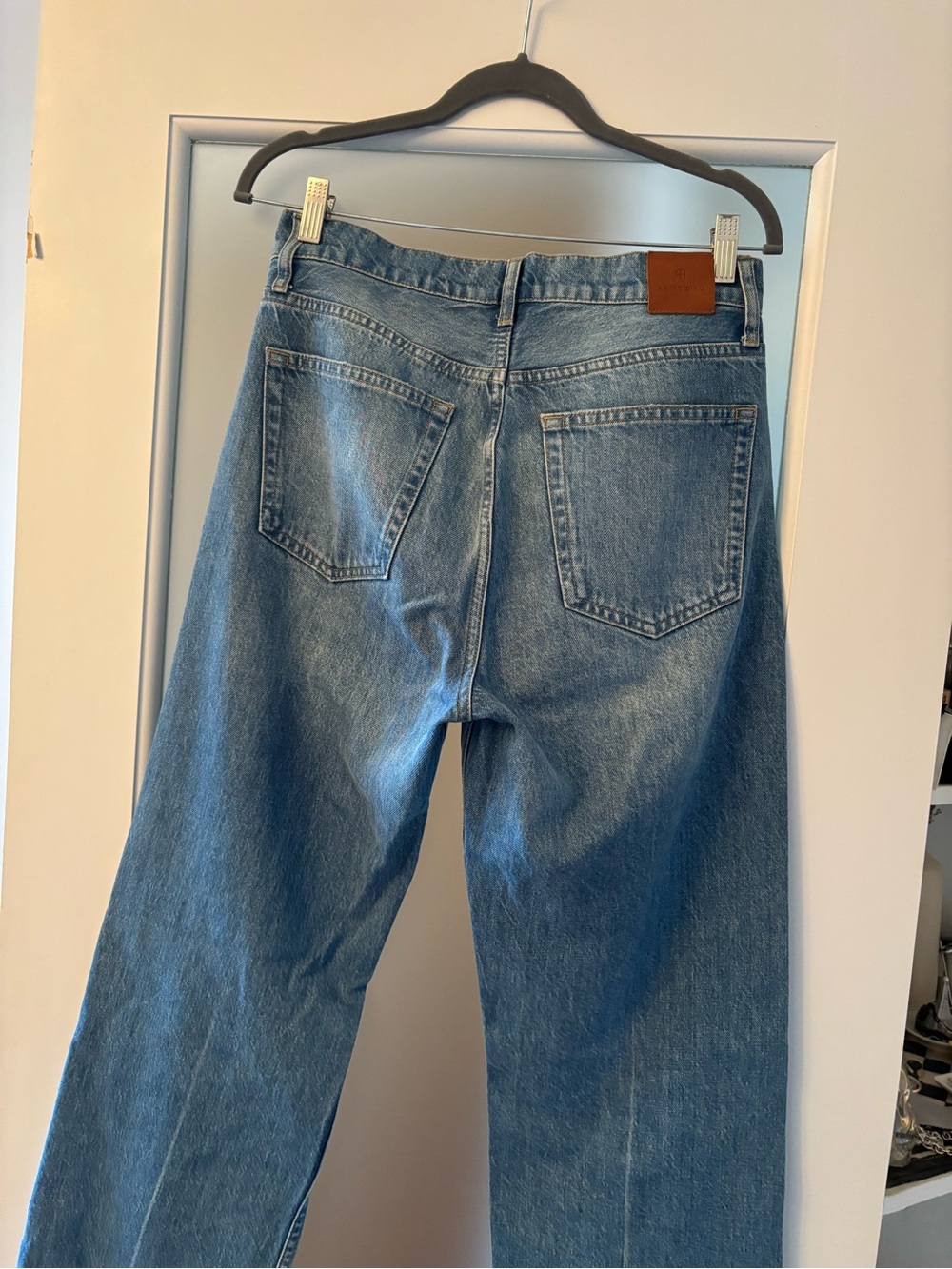 Anine Bing Roy Jeans in Blue Denim - Picture 7 of 14